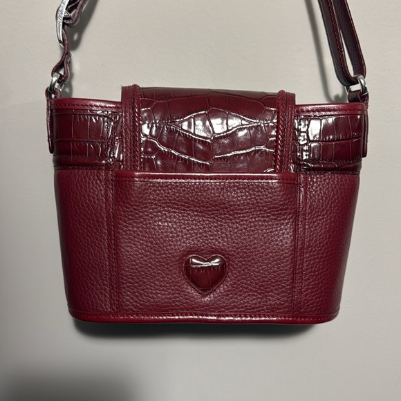 Red croc leather bag - Picture 4 of 5